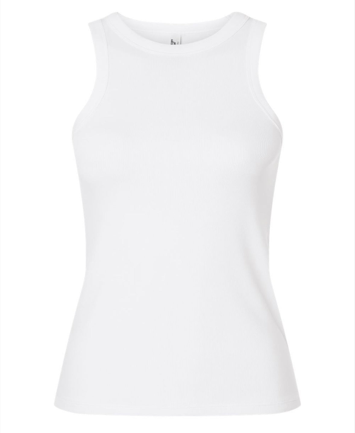 Embroidered Ribbed Tank