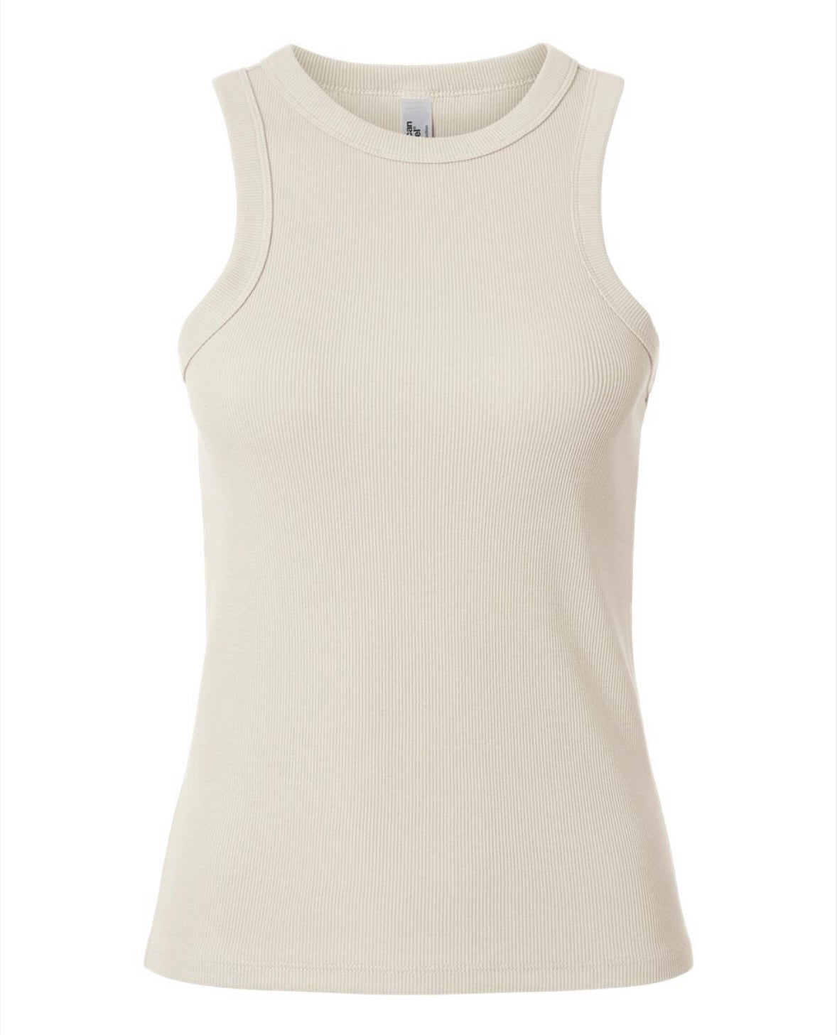 Embroidered Ribbed Tank
