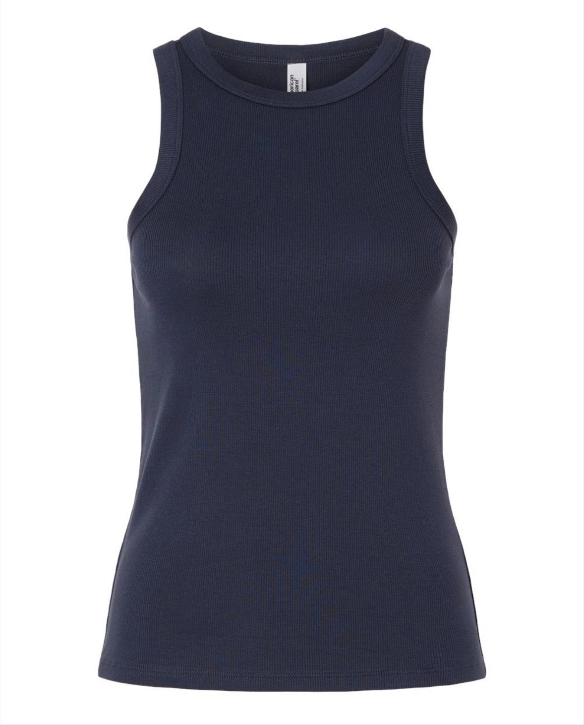 Embroidered Ribbed Tank