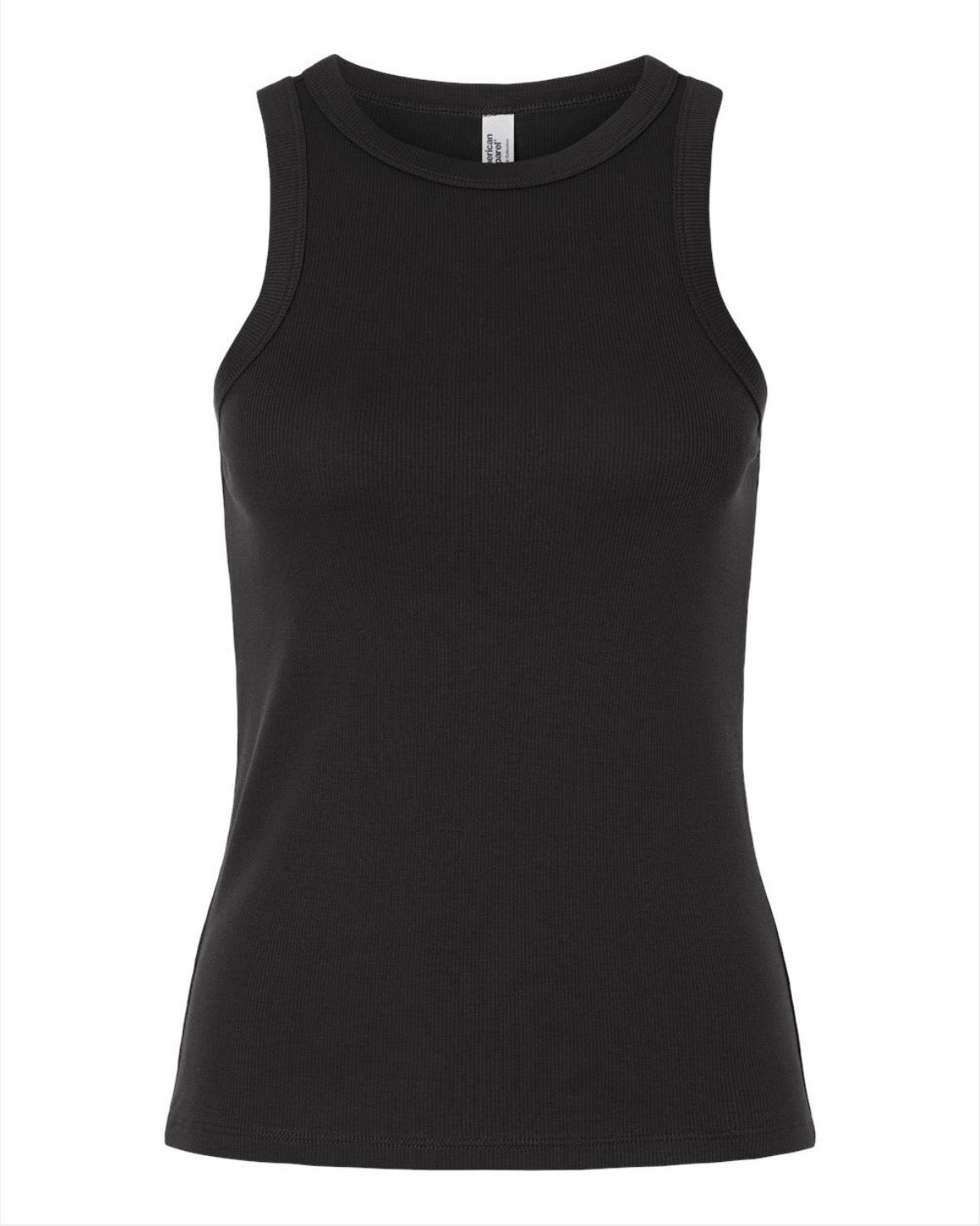 Embroidered Ribbed Tank